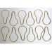 Brass Plated Shower Curtain Hooks Lot 24 Hooks - B00MZXVNHE
